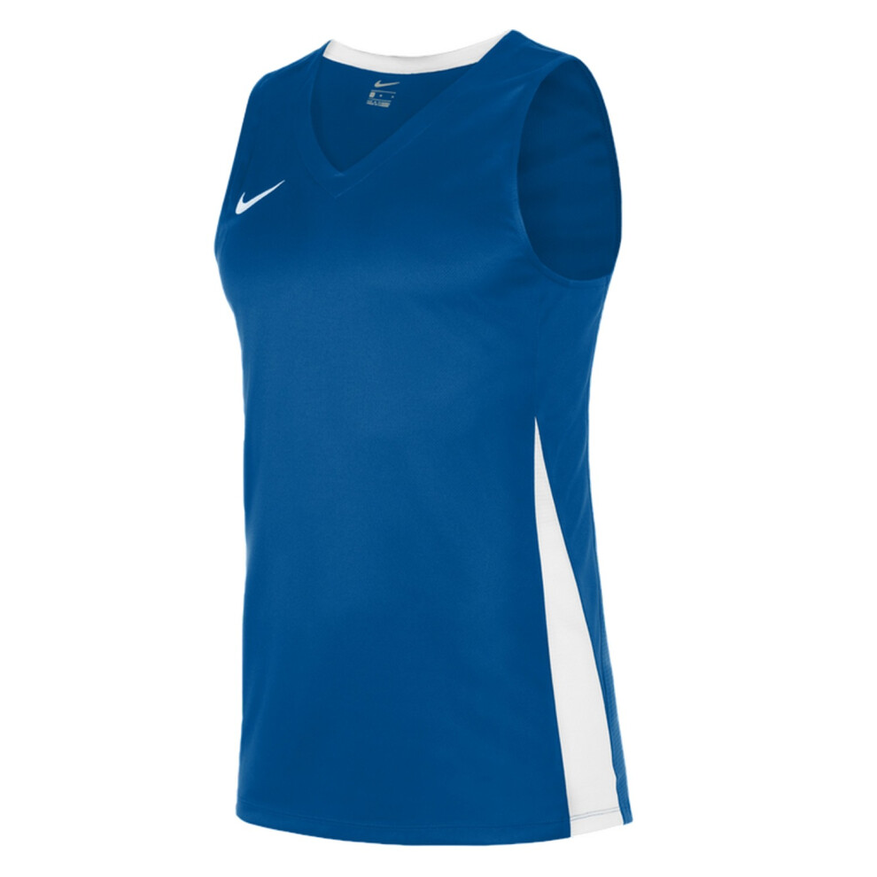 Nike (3Xl, Royal Blue/White) Mens Team V Neck Basketball Jersey