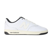 (9 UK, White/Sea Salt White) New Balance Mens 80 Leather Flat Trainers