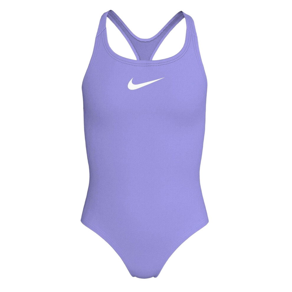 Nike (9-10 Years, Light Thistle) Girls Essential Racerback One Piece Swimsuit