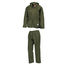 (M, Olive) Result Mens Waterproof Jacket and Trousers Set