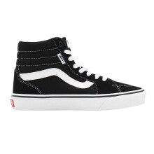 (5.5 UK, Black/White) Vans Womens/Ladies Logo High Top Trainers