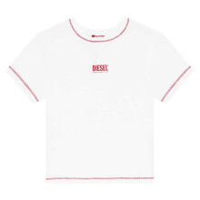 (10 UK, White) Diesel Womens/Ladies Maddie Slim Crop T-Shirt