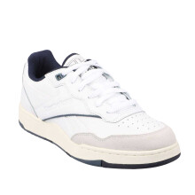 (6.5 UK, White/Navy) Reebok Mens BB 4000 II Leather Trainers