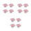 12Pièces Bouchons Spiracle Rose Stylés, Protections Universelles Auto 1