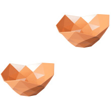 2Pièces Plateau Orange Stockage Fruits Secs Bonbons