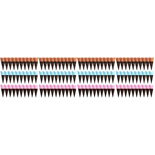 120Pièces Cornets Glace Miniatures PVC Multicolores Décor Et Loisirs