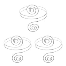 3Pièces Bracelet Métal Argenté Femme Accessoire Durable Et
