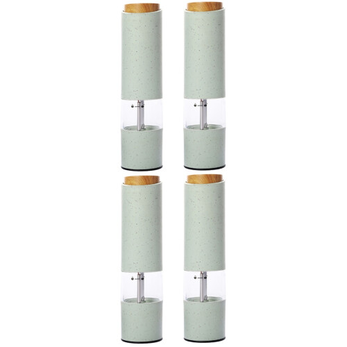 4Pièces Poivre Électriques Vert Design Soigné Batterie