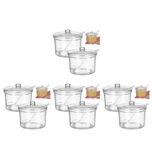 8Pièces Bocaux À Épices Transparente En Pour Cuisine Maison