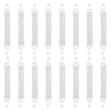 48Pièces Clips De Ajustables Blancs Pour Maison Usage