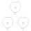 3Ensembles Colier Et Boucles Perles Argent Style Élégant Pour 1