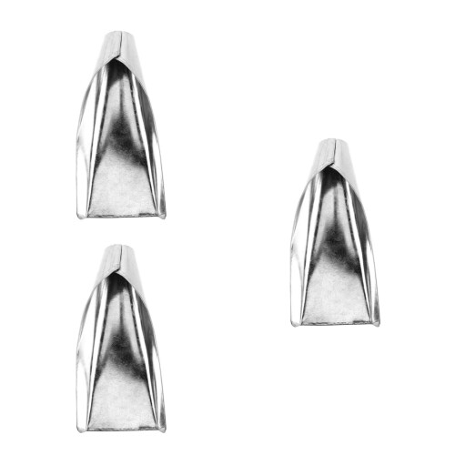 3Pièces Entonnoirs Métalliques Argentés Pour Usage Culinaire