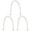 3Pièces Accessoire Argenté Pour Sac À Main Mode 1