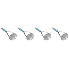 4Pièces Poussoir À De Acier Inoxydable Bleu Ciel