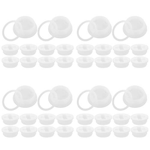 40Pièces Couvercles Étanches Pour Bidon Gallon Blancs Pratiques