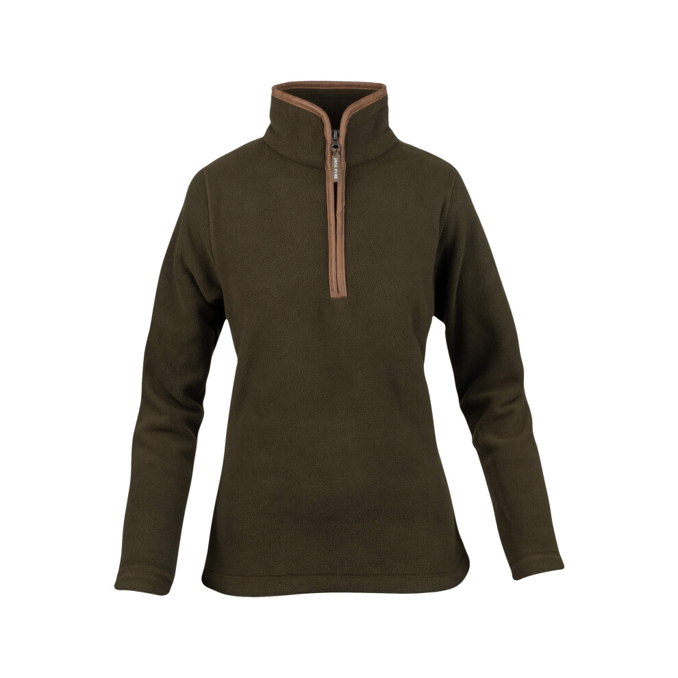 Jack Pyke Ladies Fleece Pullover Dark Olive Small