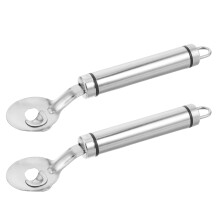 2Pièces Éplucheur Cactus Acier Long Manche Outil Cuisine Argenté