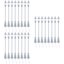 24Pièces Mini Lampadaires Gris Décor Miniature Jardin