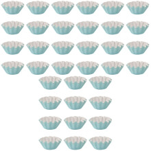 150Pièces Moules À Cupcakes Bleus En Papier Résistant Anti-