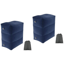 2Pièces Gonflable Ajustable Repose-Pieds Pliant