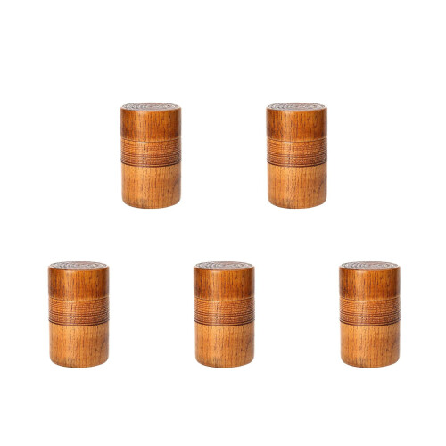 5Pièces Boîtes De Conservation En Bois Pour Marron Cadeau