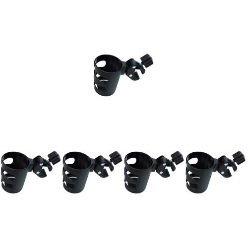 5Pièces -Bouteille Poussette Noir Compact Facile À Transporter
