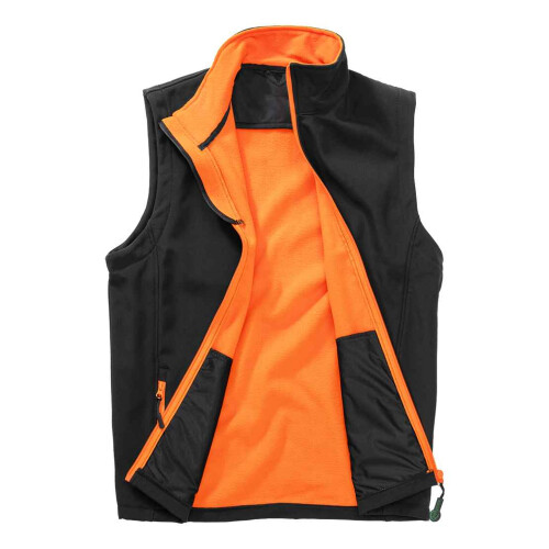 Result (M, Black/Orange) Result Mens Core Printable Soft Shell Bodywarmer 2