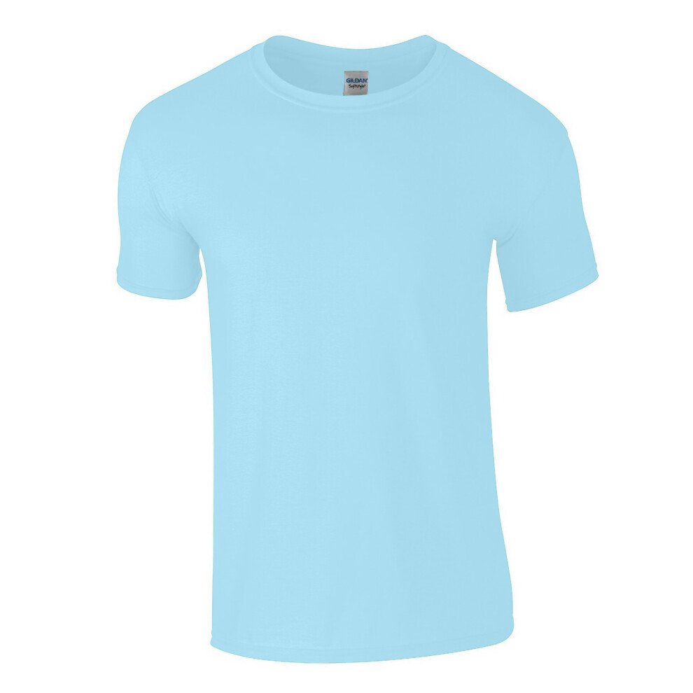 Gildan (2Xl, Sky) Mens Short Sleeve Soft-Style T-Shirt