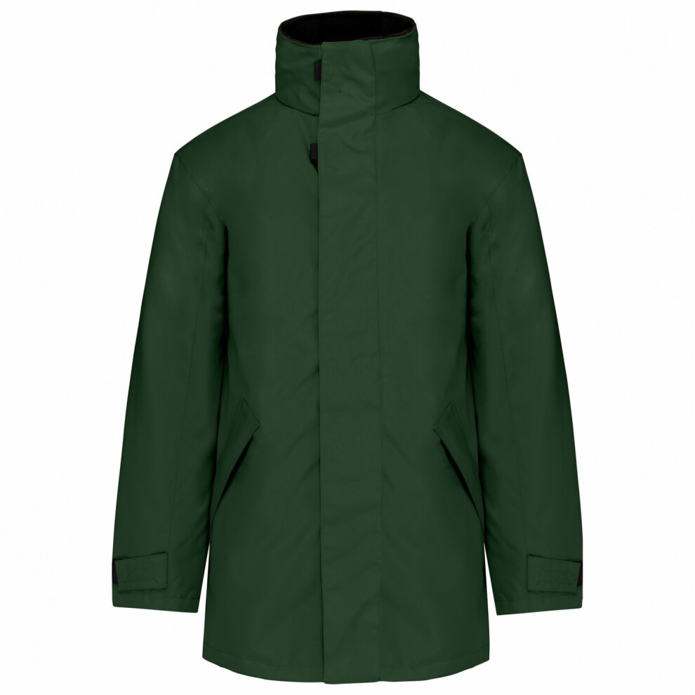 (Xs, Forest/Black) Kariban Unisex Adult Quilted Parka 5063470718740
