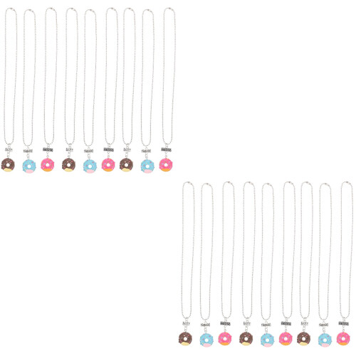 18Pièces Accessoires Colliers Donut Multicolores Confort