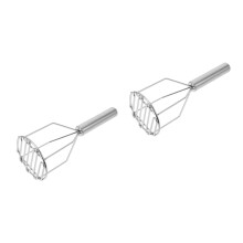 2Pièces - Métal Polyvalent Résistant Chaleur Argenté