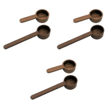 6Pièces Cuillères Café Bois Poudre Sucre Sel Usage Ménager