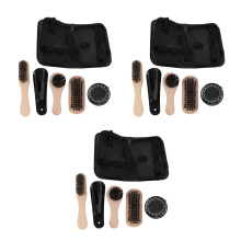 3Pièces Brosse Noir Pour Bottes Et Chaussures