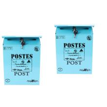 2Pièces Boîtes Aux Lettres Style Vintage Pour Décor