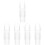 5Pièces Accessoire Saxophone Soprano Bec Transparent En ABS Durable 1