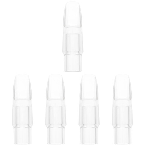 5Pièces Accessoire Saxophone Soprano Bec Transparent En ABS Durable