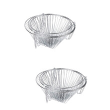 2Pièces Panier Suspendu 3 Étagères Argenté Pliable Pour Fruits