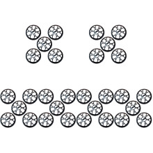 30Pièces Grille De Protection Haut-Parleur En Plastique Noir
