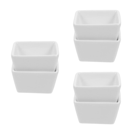 6Pièces Pots Carrés En Céramique Accessoires Maison