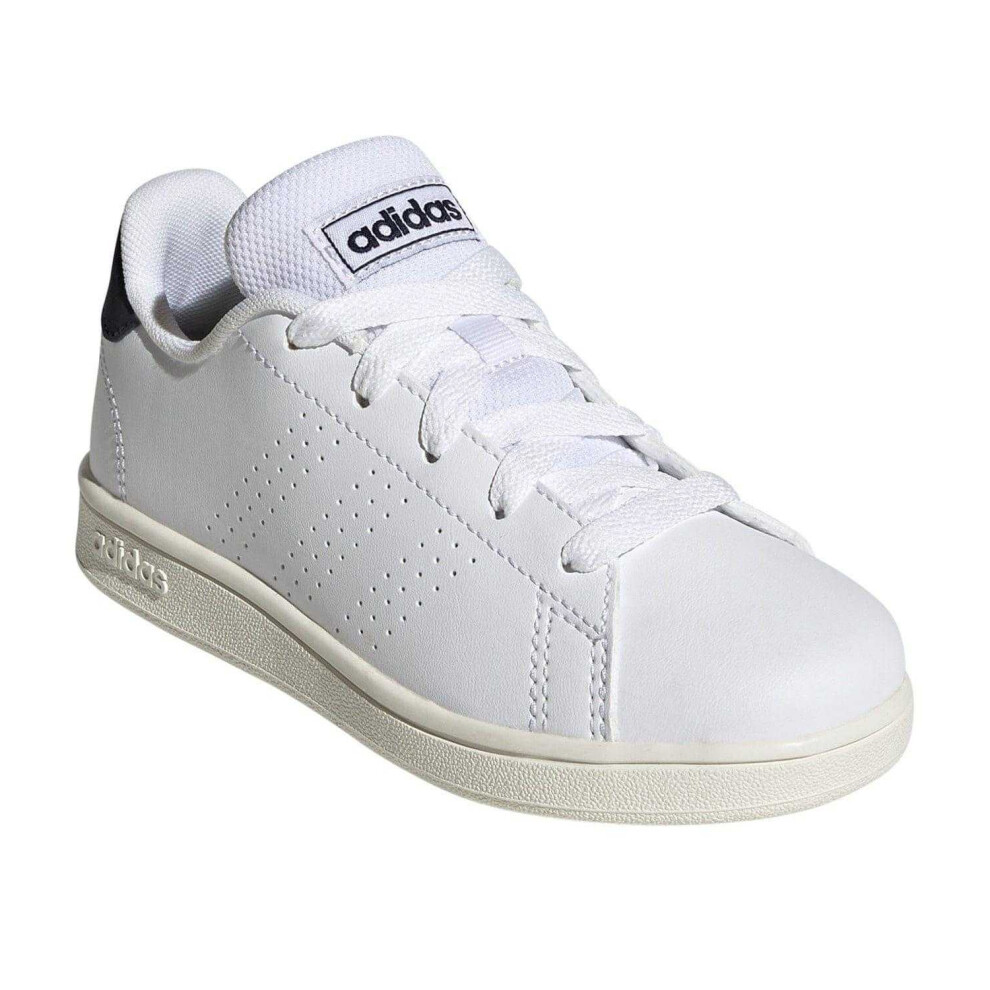 Adidas (5 Uk, White) Childrens/Kids Advantage Trainers