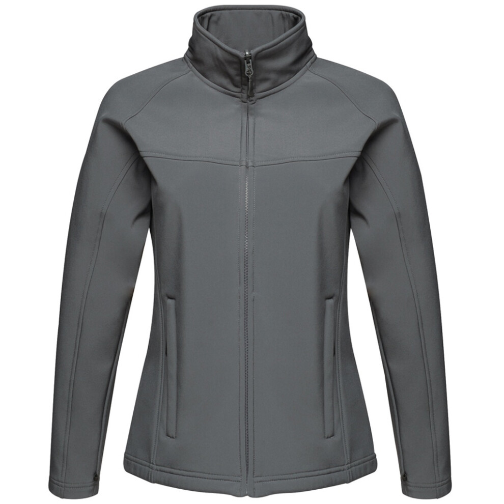 Regatta (14, Seal Grey) Ladies Uproar Softshell Wind Resistant Jacket