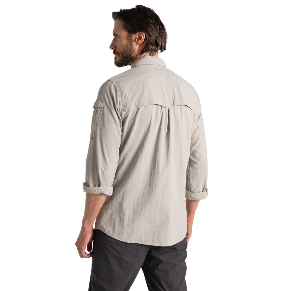 Craghoppers (Xxl, Parchment) Mens Adventure Iii Nosilife Long-Sleeved Shirt