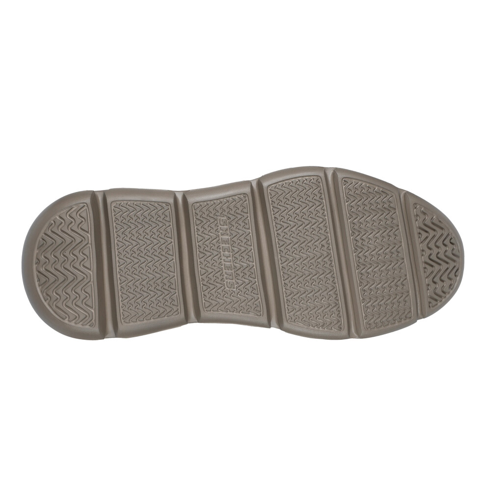 Skechers (11 Uk, Dark Taupe) Mens Garza Clive Slip-In Trainers