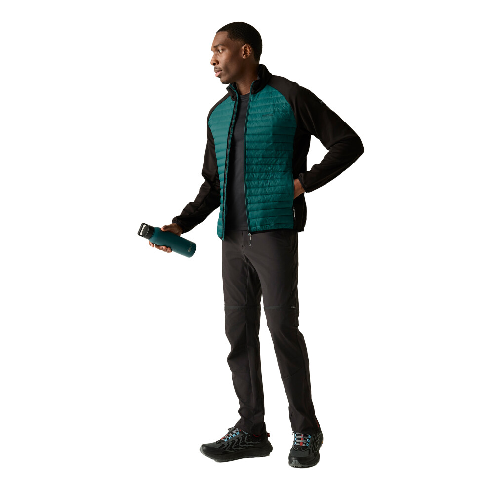 Regatta (Xl, Mediterranean Green/Black) Mens Clumber Hybrid Jacket