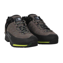 (12 UK, Charcoal/Lime) Karrimor Mens Hot Route Suede Walking Shoes