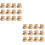 24Pièces Ensemble Poignées Tampon Bois Style Simple Multi 5