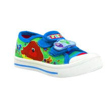 (6 UK Child, Blue/Green/White) Hey Duggee Boys Canvas Shoes