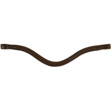 (Warmblood, Brown) Collegiate Leather Curved Raised Browband IV