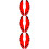 3Paires Cache Rouge ABS Décoration Auto Simple À Poser 7