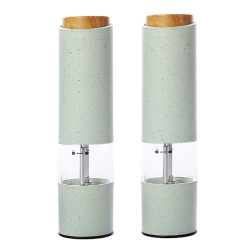 4Pièces Poivre Électriques Vert Design Soigné Batterie 1